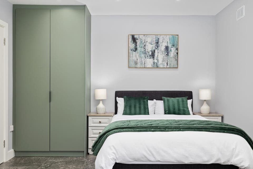 Bed, Bedroom, wardrobe