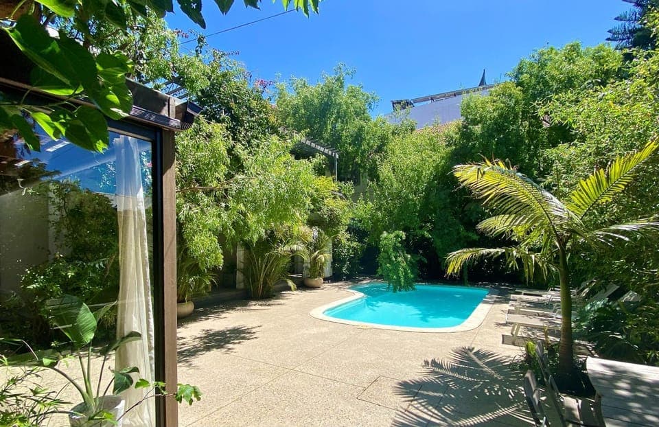 Spring, Day, Garden, View (from property/room), Garden view, Pool view, Swimming pool