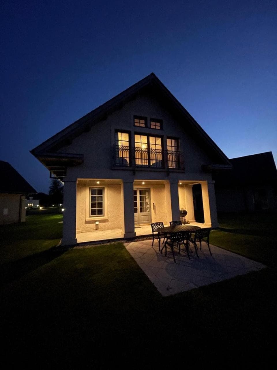 Property building, Patio, Night