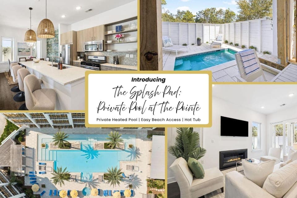 The Splash Pad Private Pool at The Pointe House in Inlet Beach