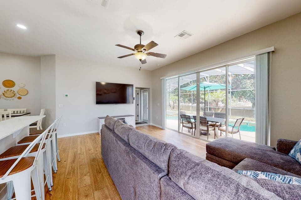 TV and multimedia, Living room, Seating area, Dining area, Pool view, Swimming pool