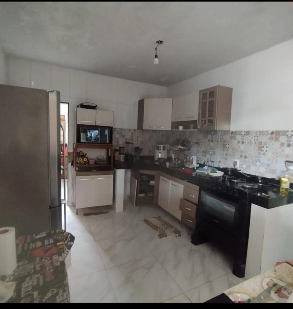 Kitchen or kitchenette, oven, stove, toaster