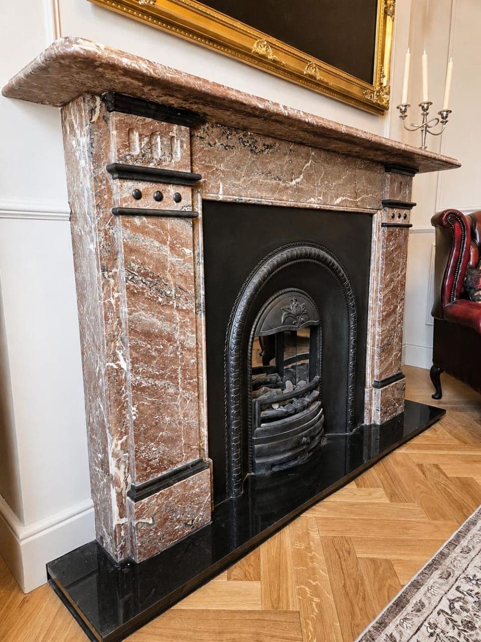 Decorative detail, fireplace