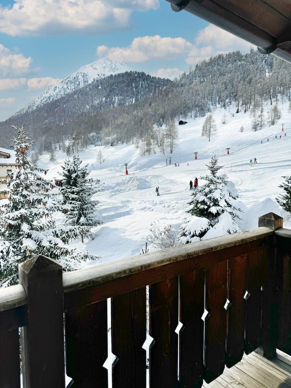 Winter, Skiing, Mountain view