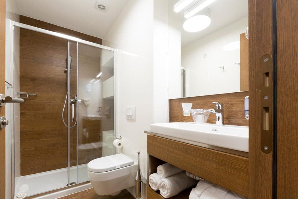 Shower, Toilet, Bathroom, towels