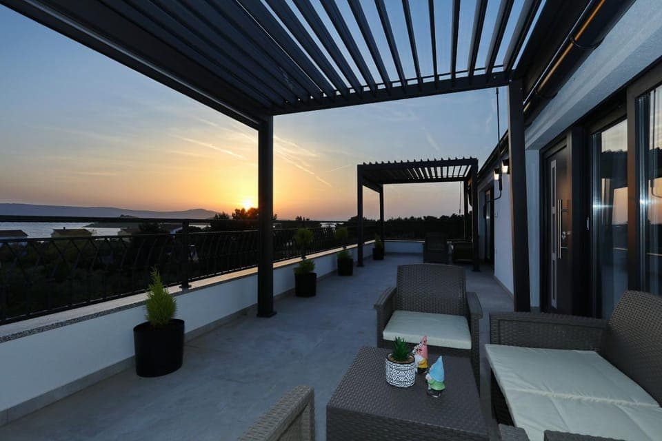 View (from property/room), Balcony/Terrace, Sunset