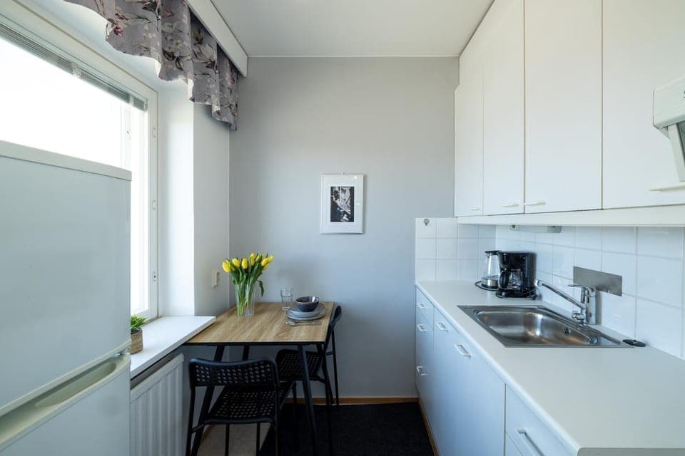 Kitchen or kitchenette, Dining area, stove
