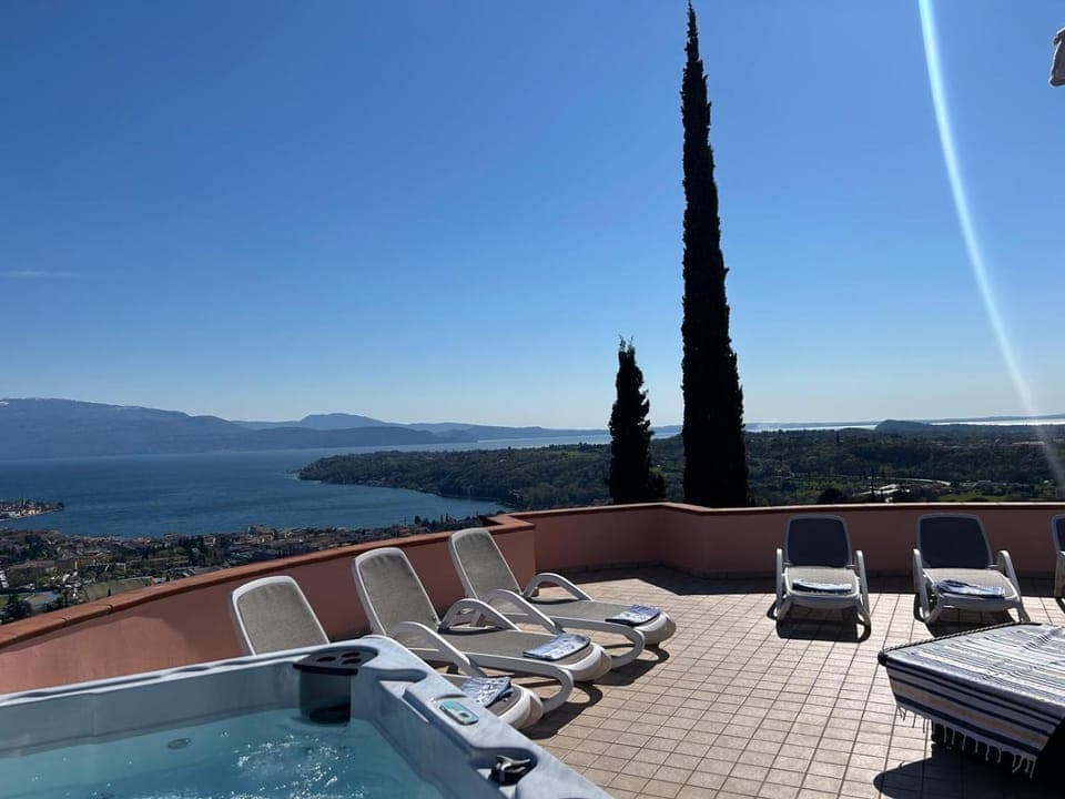 Property building, Living room, Swimming pool
