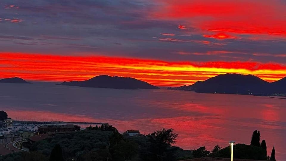 Property building, Sea view, Sunset