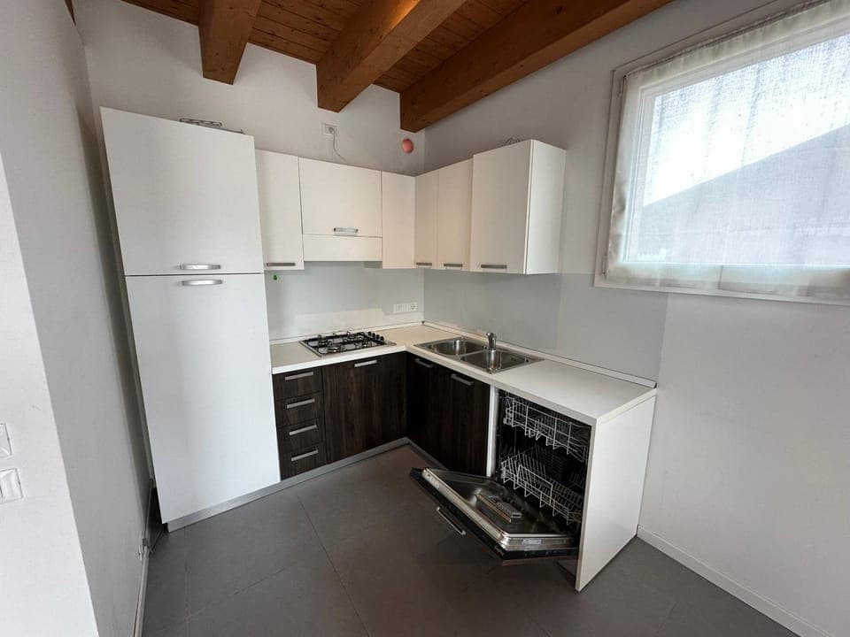 Kitchen or kitchenette, dishwasher