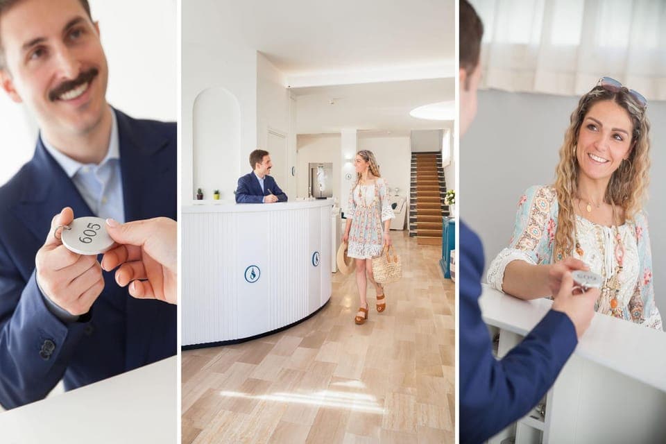 Staff, People, Lobby or reception