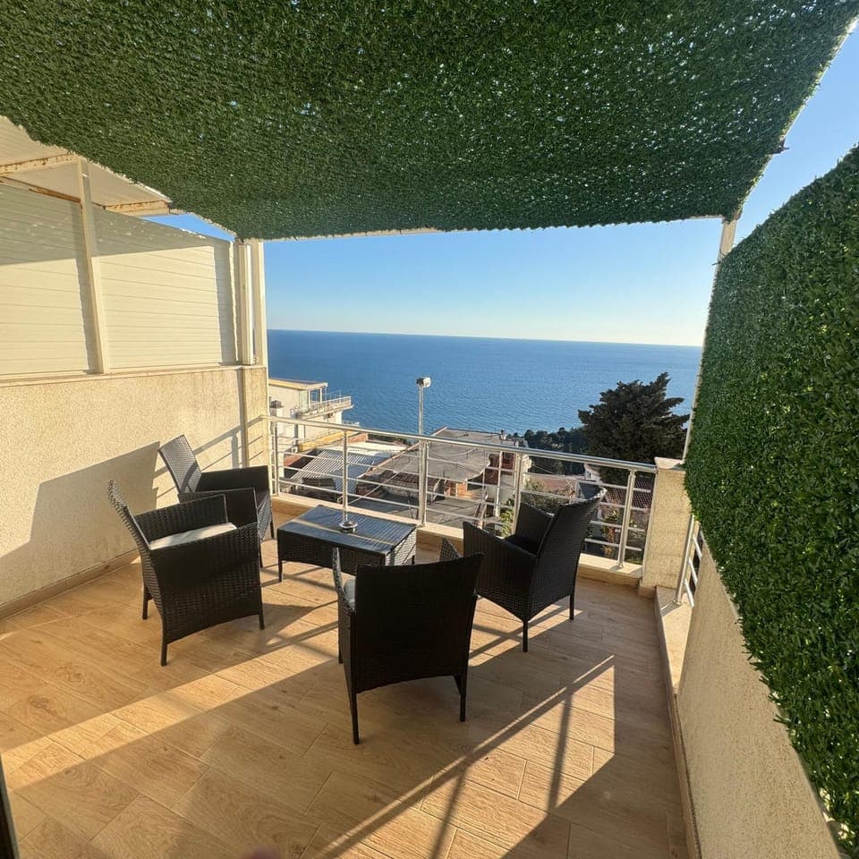 Day, Natural landscape, View (from property/room), Balcony/Terrace, Seating area, Sea view