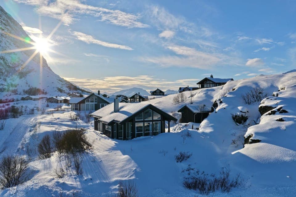 Day, Natural landscape, Winter, Mountain view