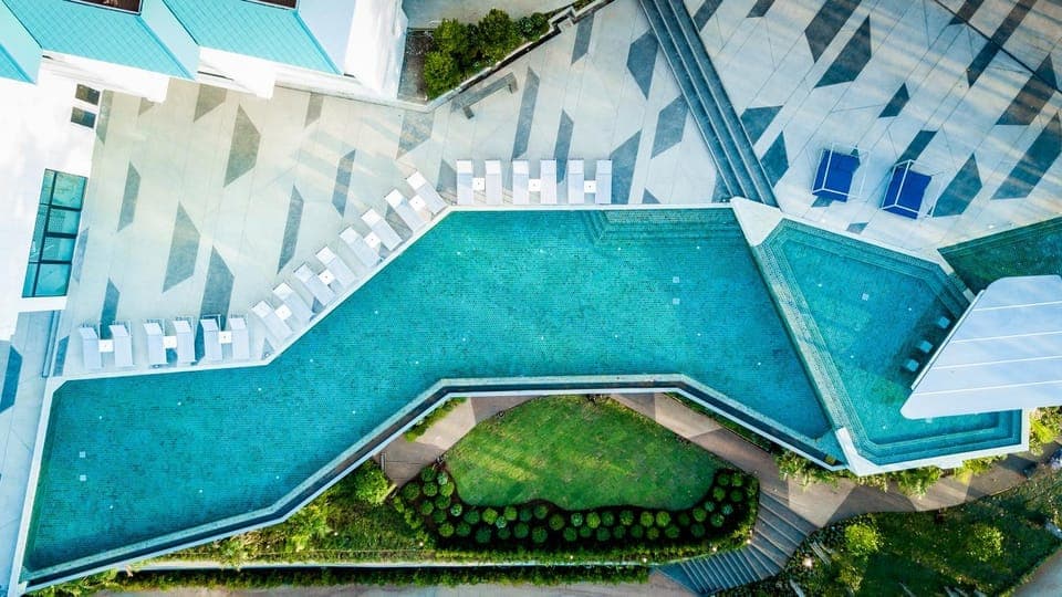 Property building, Pool view, Swimming pool