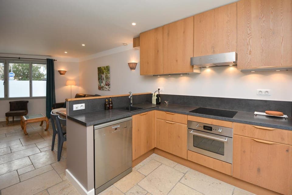 Kitchen or kitchenette, dishwasher, oven, stove, kitchen