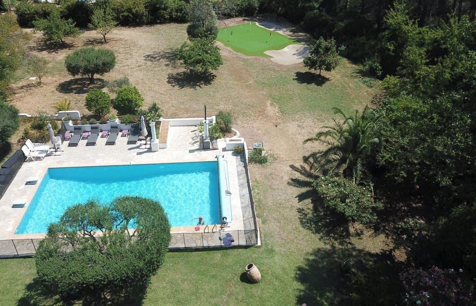 Bird's eye view, Golfcourse, Pool view, Swimming pool