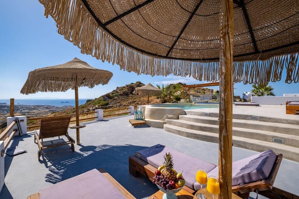 Patio, Nearby landmark, Natural landscape, Balcony/Terrace, Seating area, Sea view, sunbed