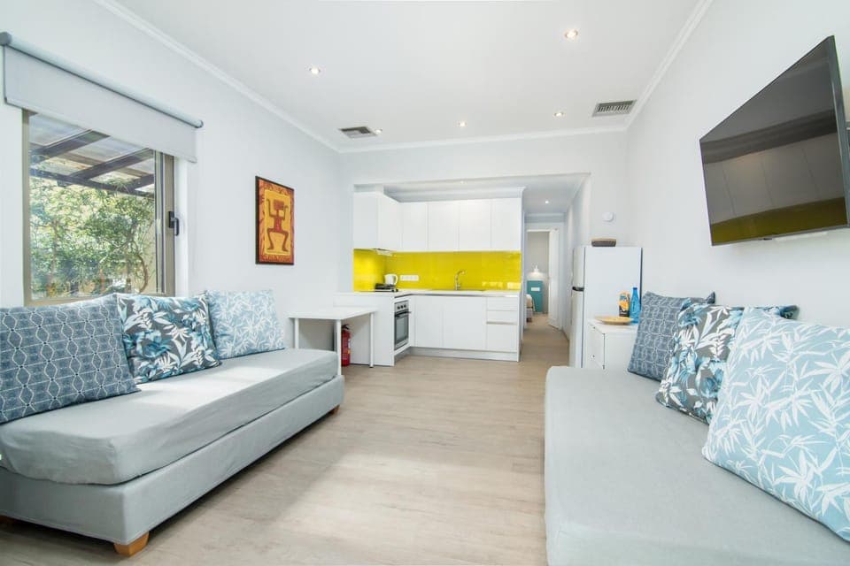 Living room, kitchen