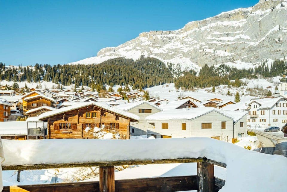Winter, Balcony/Terrace, Mountain view