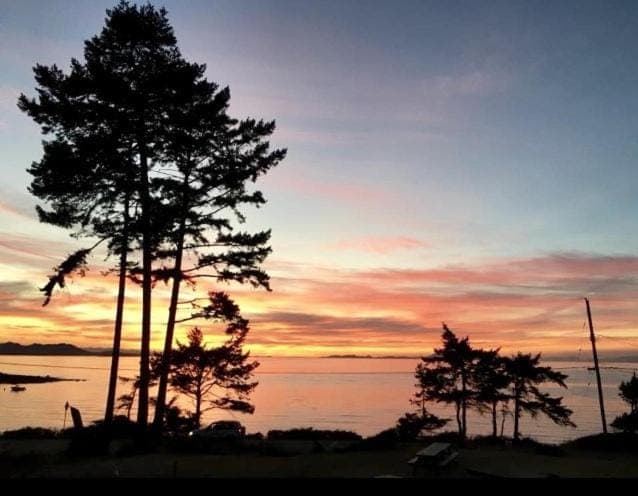 Natural landscape, Beach, Sunset