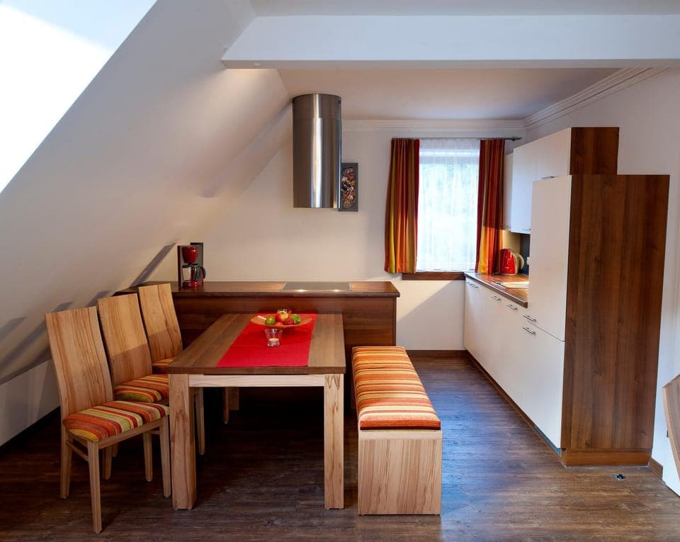 Kitchen or kitchenette, stove, kitchen