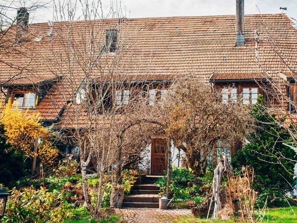 Property building, Day, Garden, Garden view