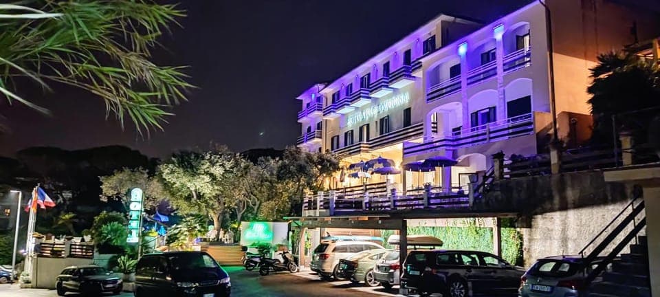 Property building, Night, Street view