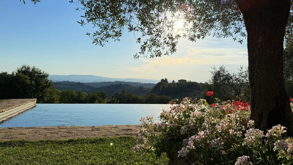 Natural landscape, Pool view, Swimming pool