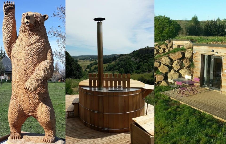 Hot Spring Bath, Sauna, Spa and wellness centre/facilities, Mountain view, Open Air Bath