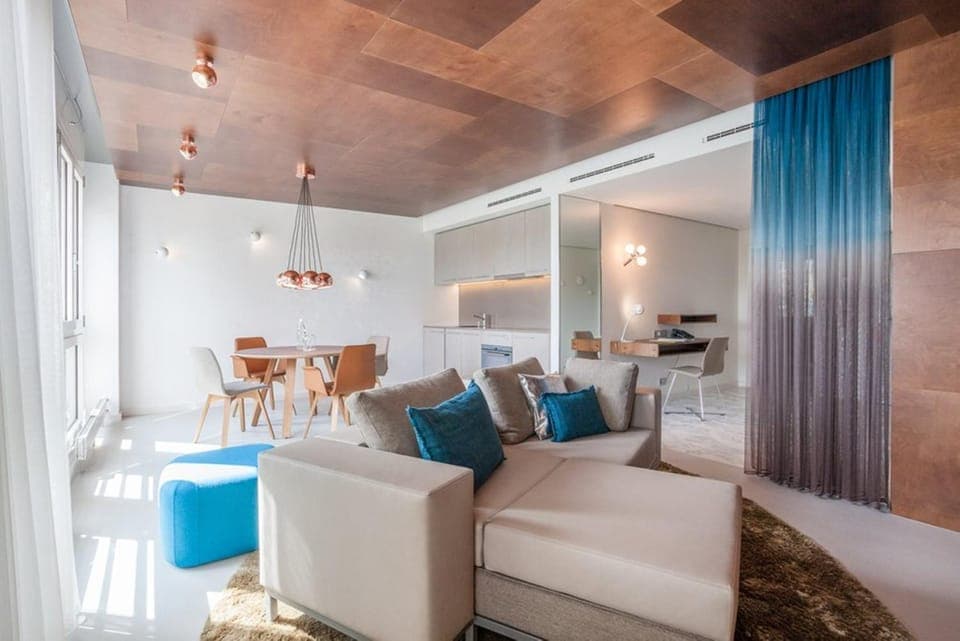 Kitchen or kitchenette, Living room, Photo of the whole room, Seating area