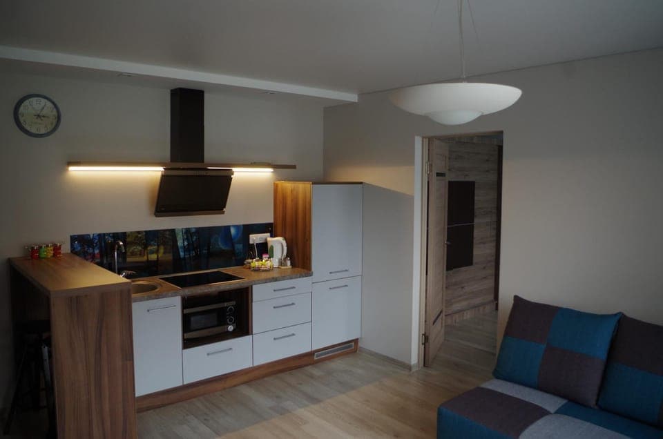 Coffee/tea facilities, Kitchen or kitchenette, Photo of the whole room, Dining area