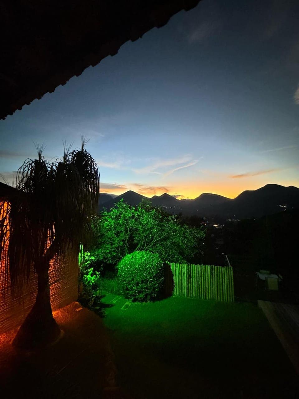 Night, Natural landscape, Mountain view, Sunset