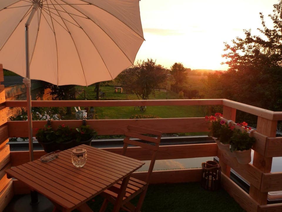 Balcony/Terrace, Balcony/Terrace, Garden view, Sunset