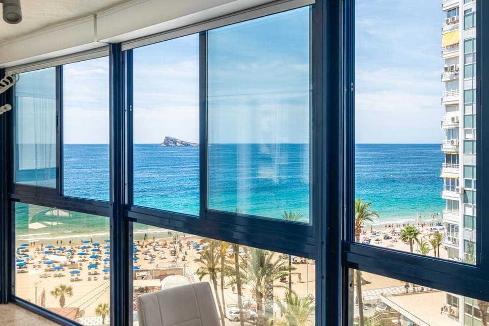 Day, Natural landscape, View (from property/room), Balcony/Terrace, Beach, City view, Sea view