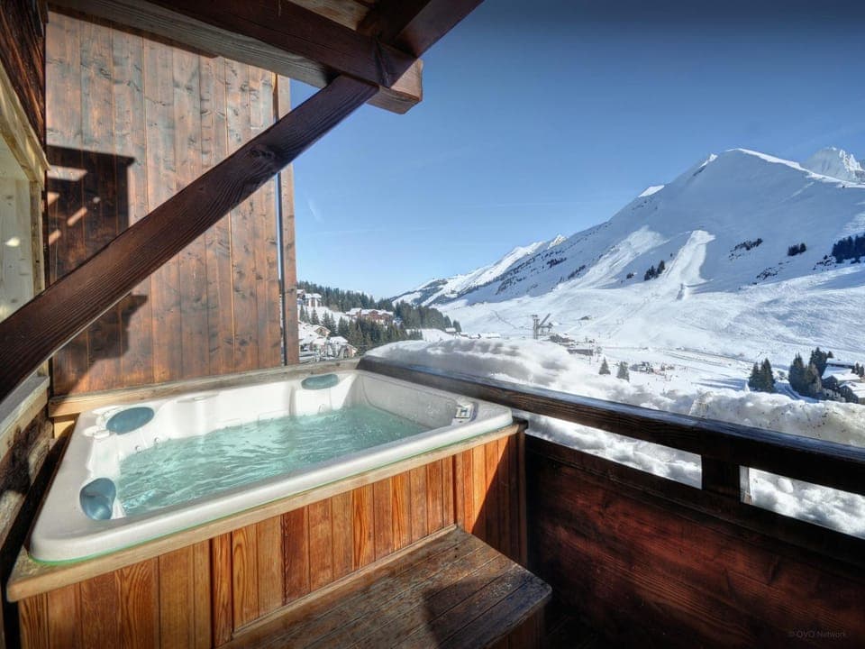 Day, Natural landscape, Winter, Hot Tub, Mountain view