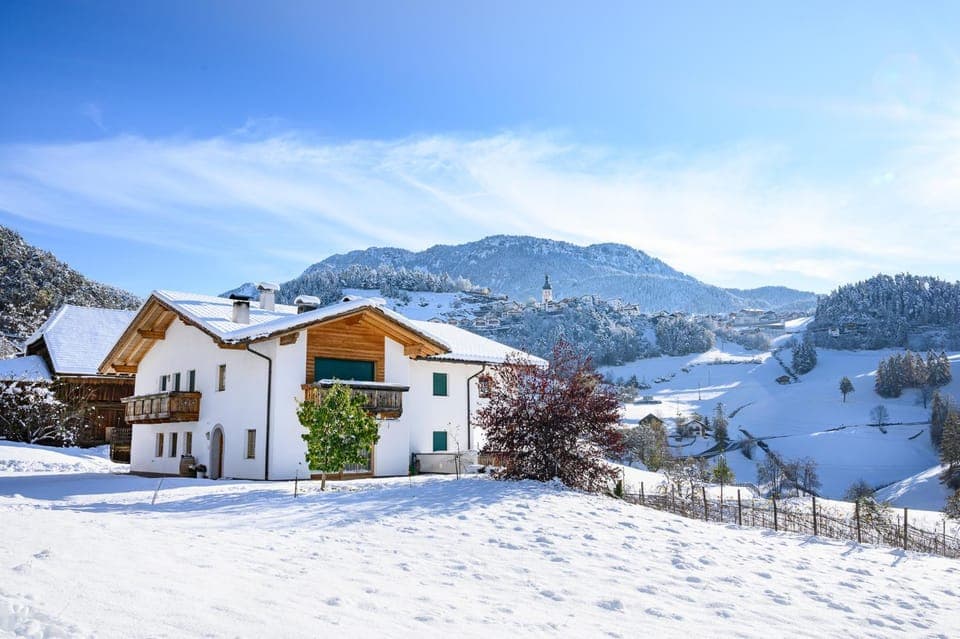Property building, Facade/entrance, Winter, Mountain view