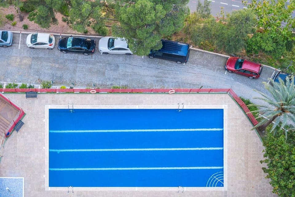 Day, Pool view, Swimming pool, Parking