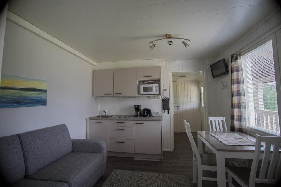 Kitchen or kitchenette, Living room, Dining area