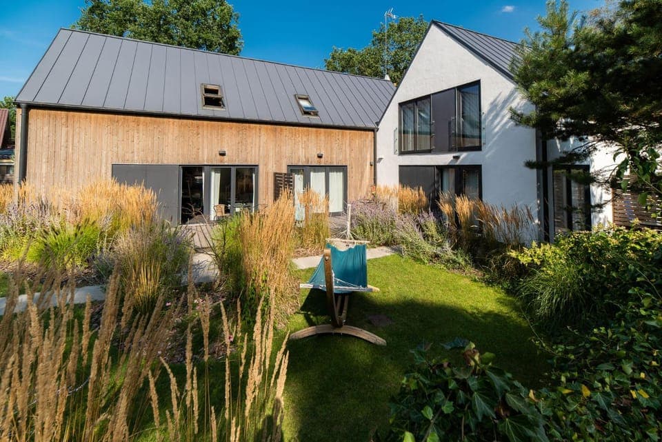 Facade/entrance, Summer, Garden, Garden view