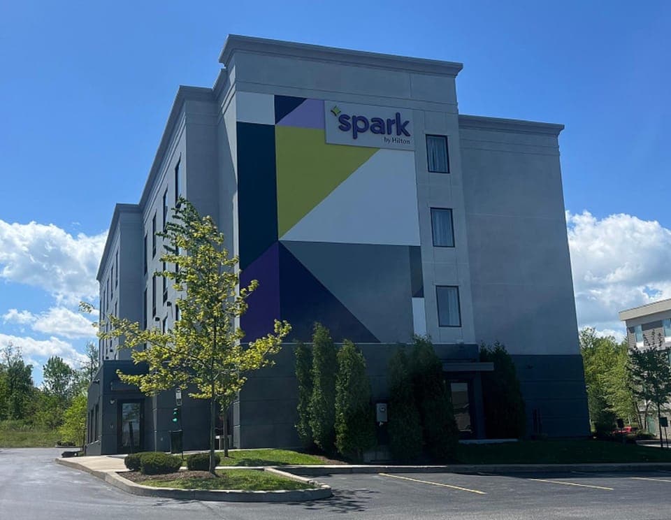 Property building, Spring, Day, Property logo or sign