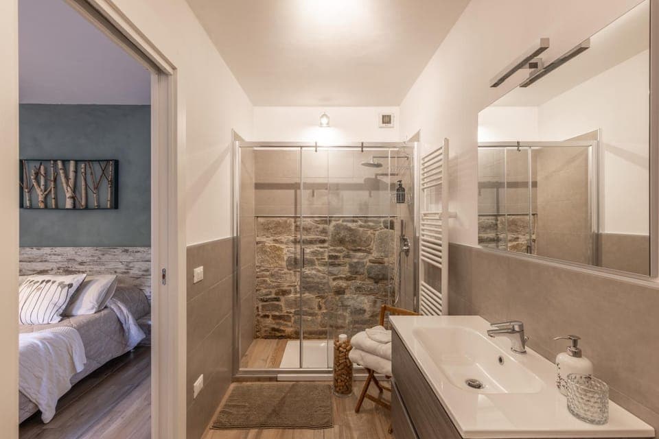 Shower, Bathroom, Photo of the whole room, Bedroom, towels