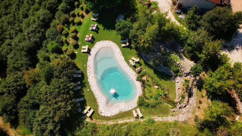 Bird's eye view, Pool view, Swimming pool