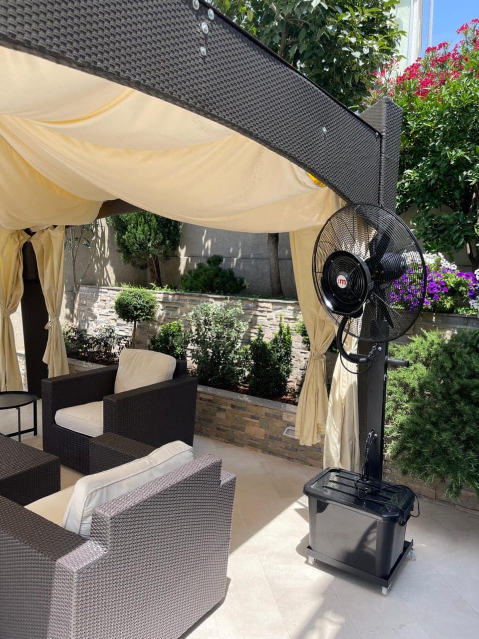 Patio, Day, Garden, Balcony/Terrace, fireplace