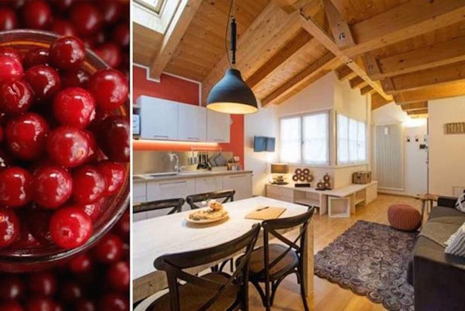 Kitchen or kitchenette, Living room, Dining area