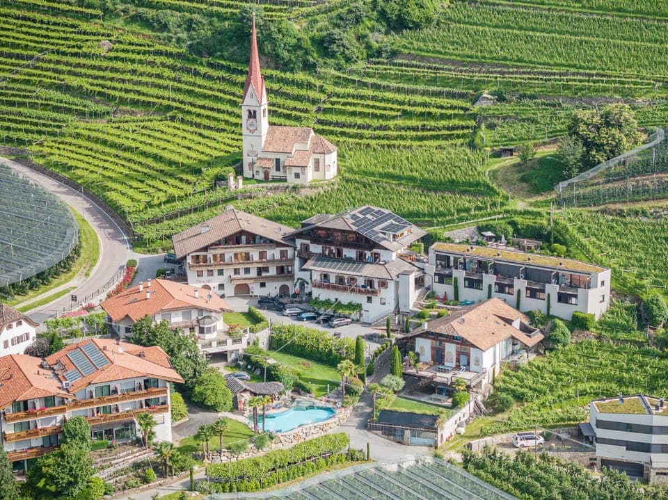 Property building, Natural landscape, Bird's eye view