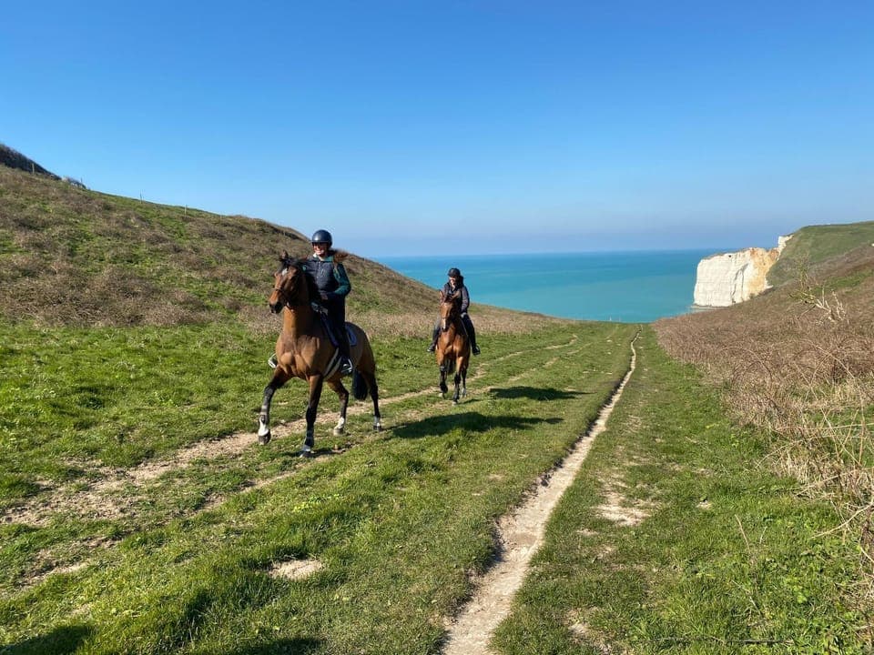 Horse-riding, Sea view