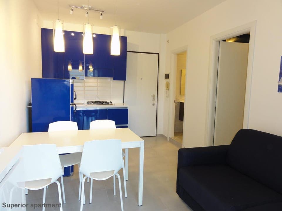 Kitchen or kitchenette, Living room, Dining area