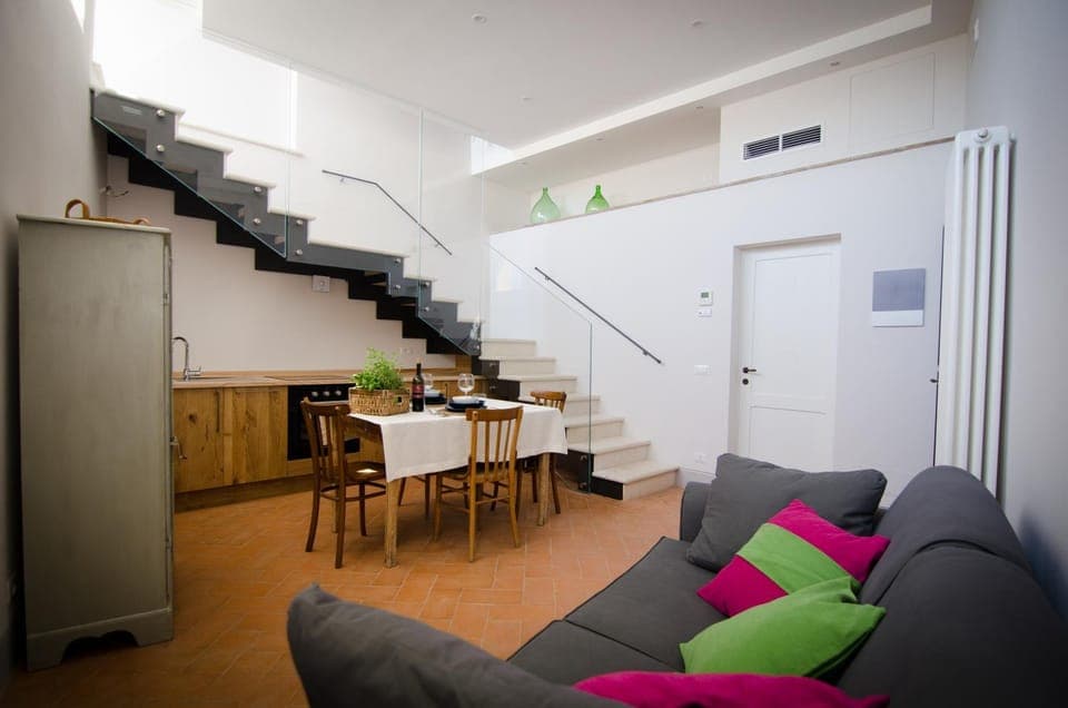 Kitchen or kitchenette, Living room, Dining area