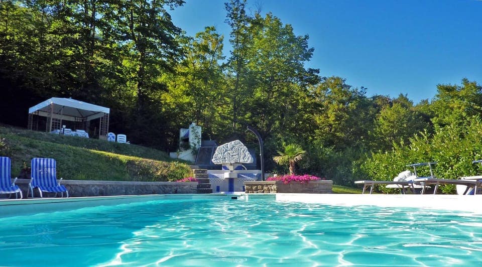 Patio, BBQ facilities, Swimming pool