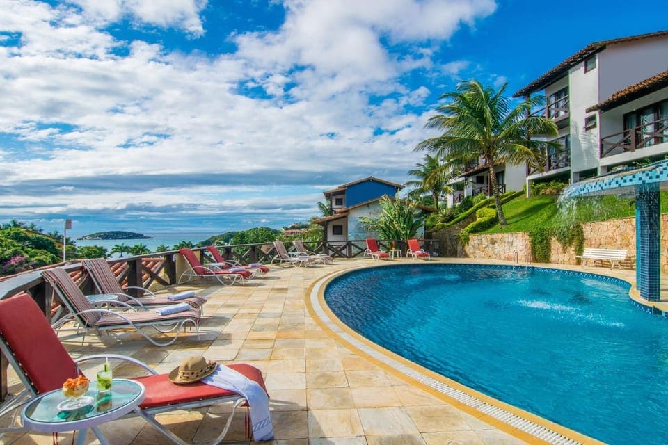 Day, Natural landscape, View (from property/room), Balcony/Terrace, Pool view, Sea view, Swimming pool